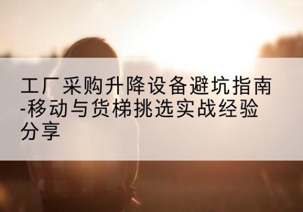 聂荣移动式升降机怎么选-工厂采购升降设备避坑指南-移动与货梯挑选实战经验分享
